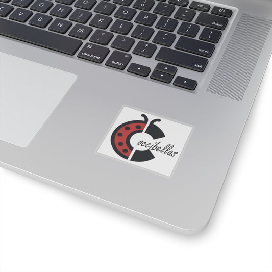 Kiss-Cut Sticker — Cute Ladybug 'Coccibellas' Logo Sticker
