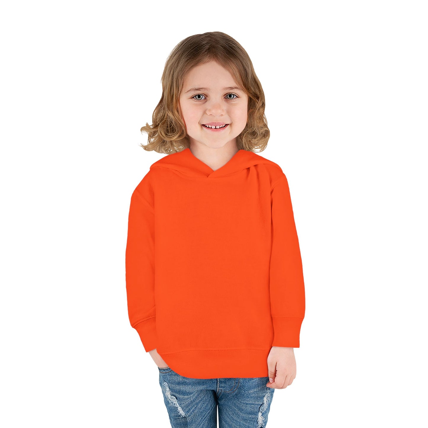 Toddler Fleece Hoodie — Cozy Plain White Pullover for Kids