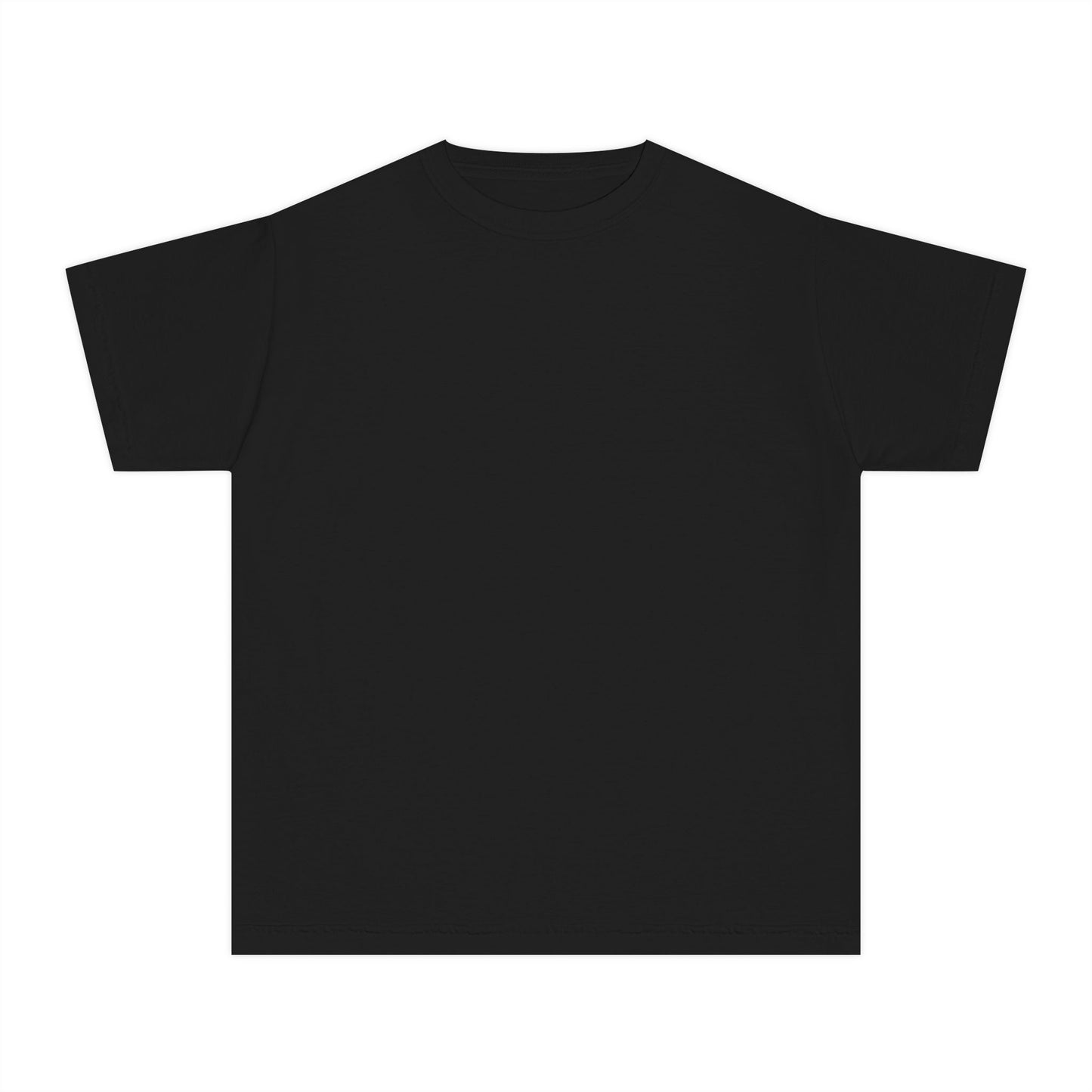 Youth T-Shirt — Pastel Yellow Minimal Tee (Small Back Logo)