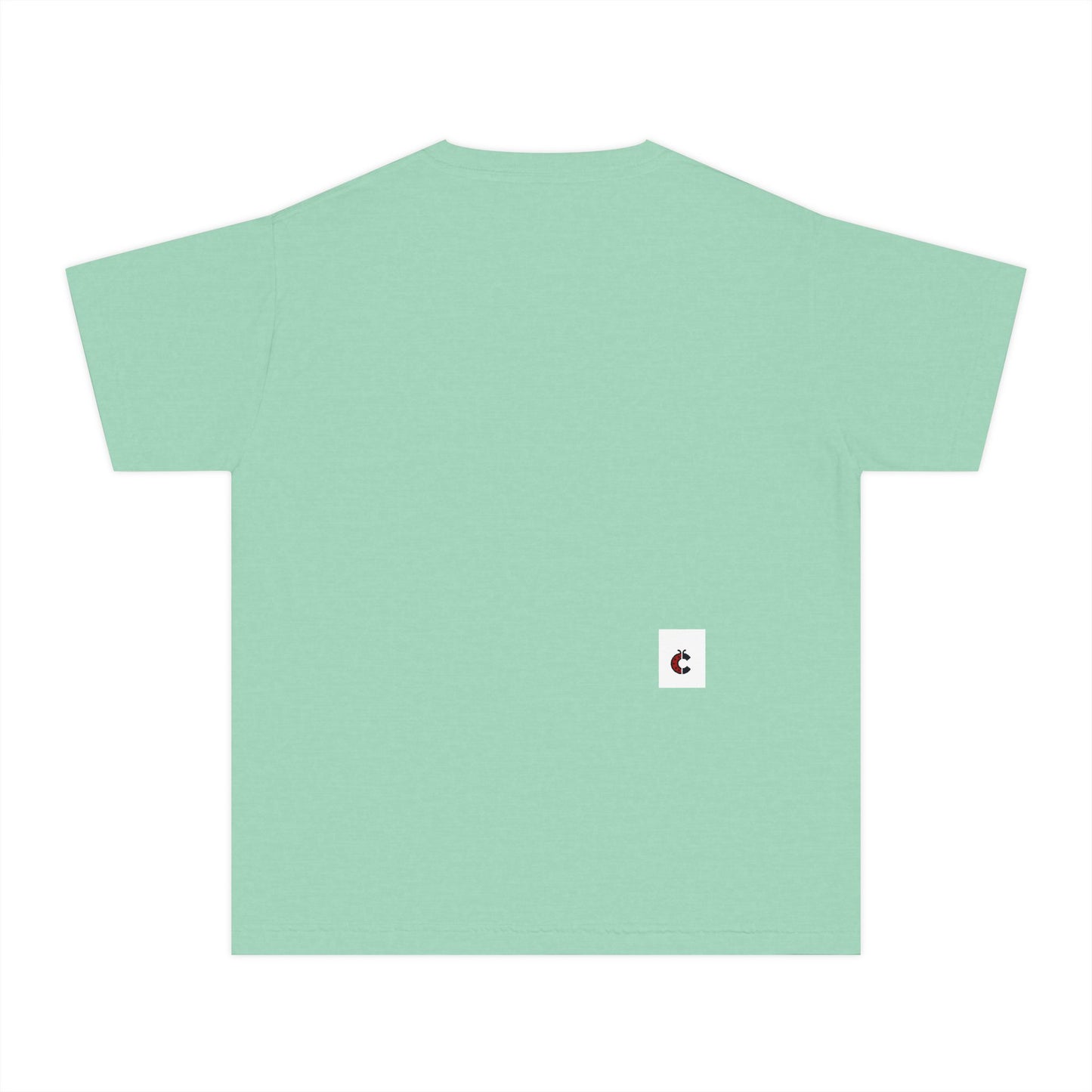 Youth T-Shirt — Pastel Yellow Minimal Tee (Small Back Logo)
