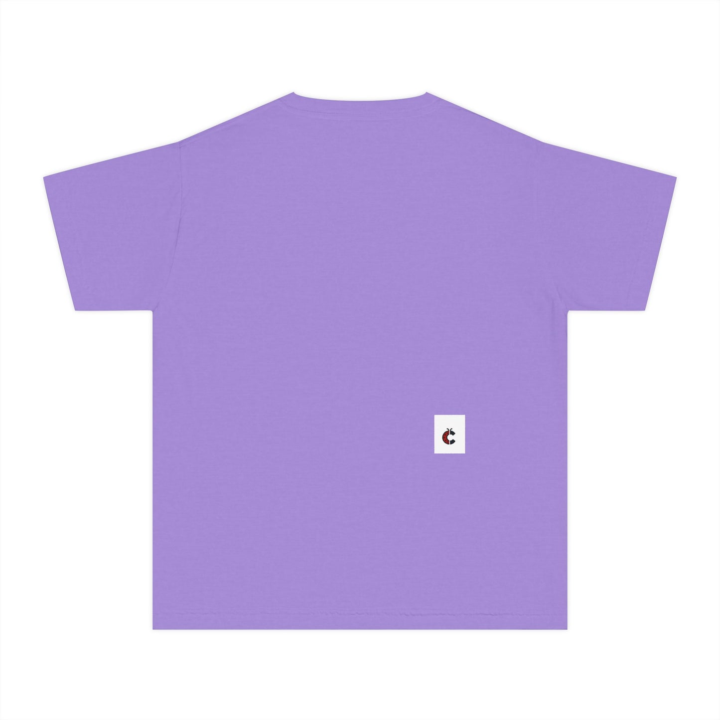 Youth T-Shirt — Pastel Yellow Minimal Tee (Small Back Logo)