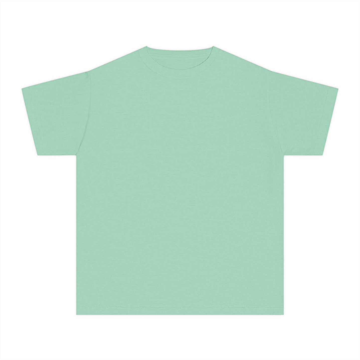 Youth T-Shirt — Pastel Yellow Minimal Tee (Small Back Logo)