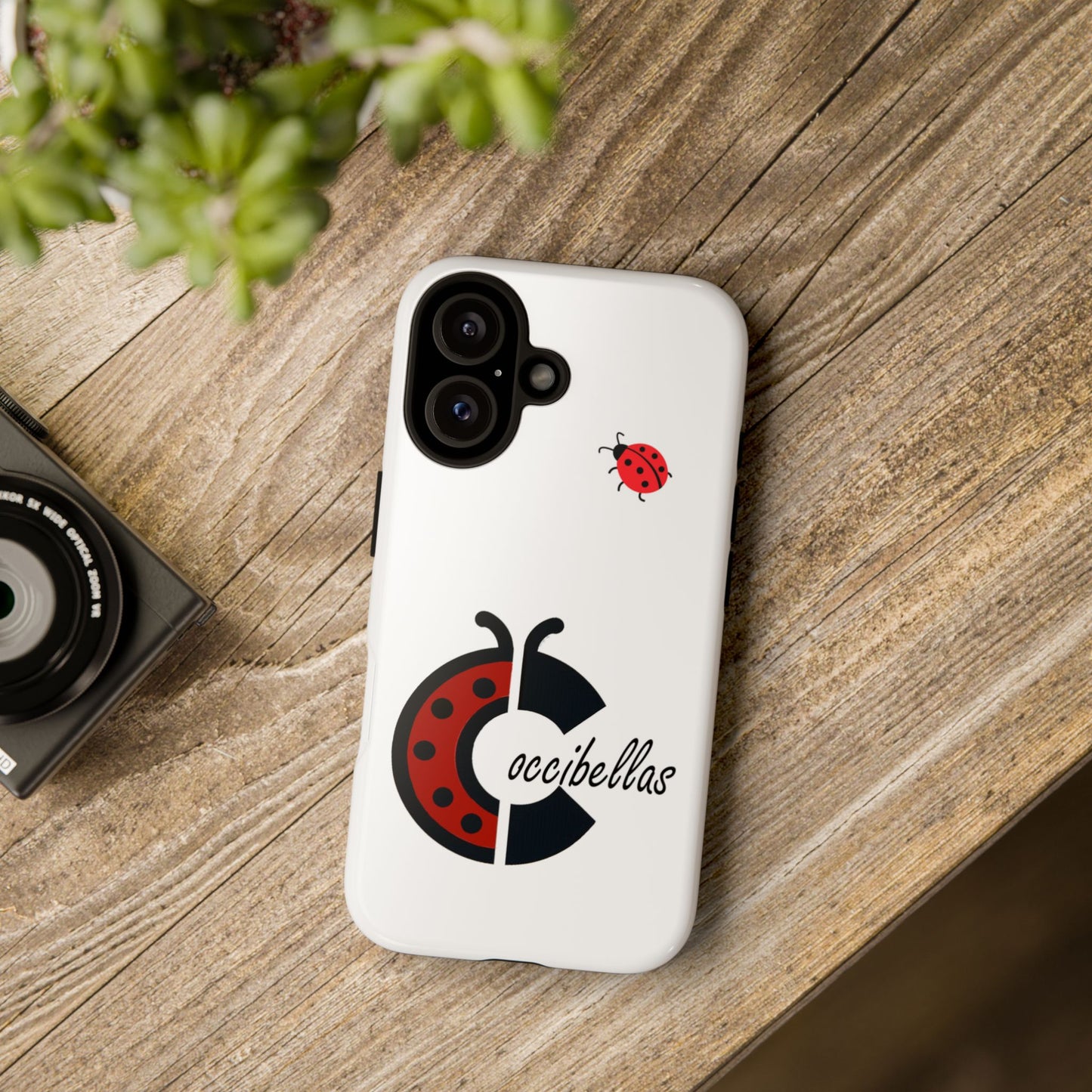 Ladybug Logo Tough Phone Case – Occibellas Protective iPhone Cover