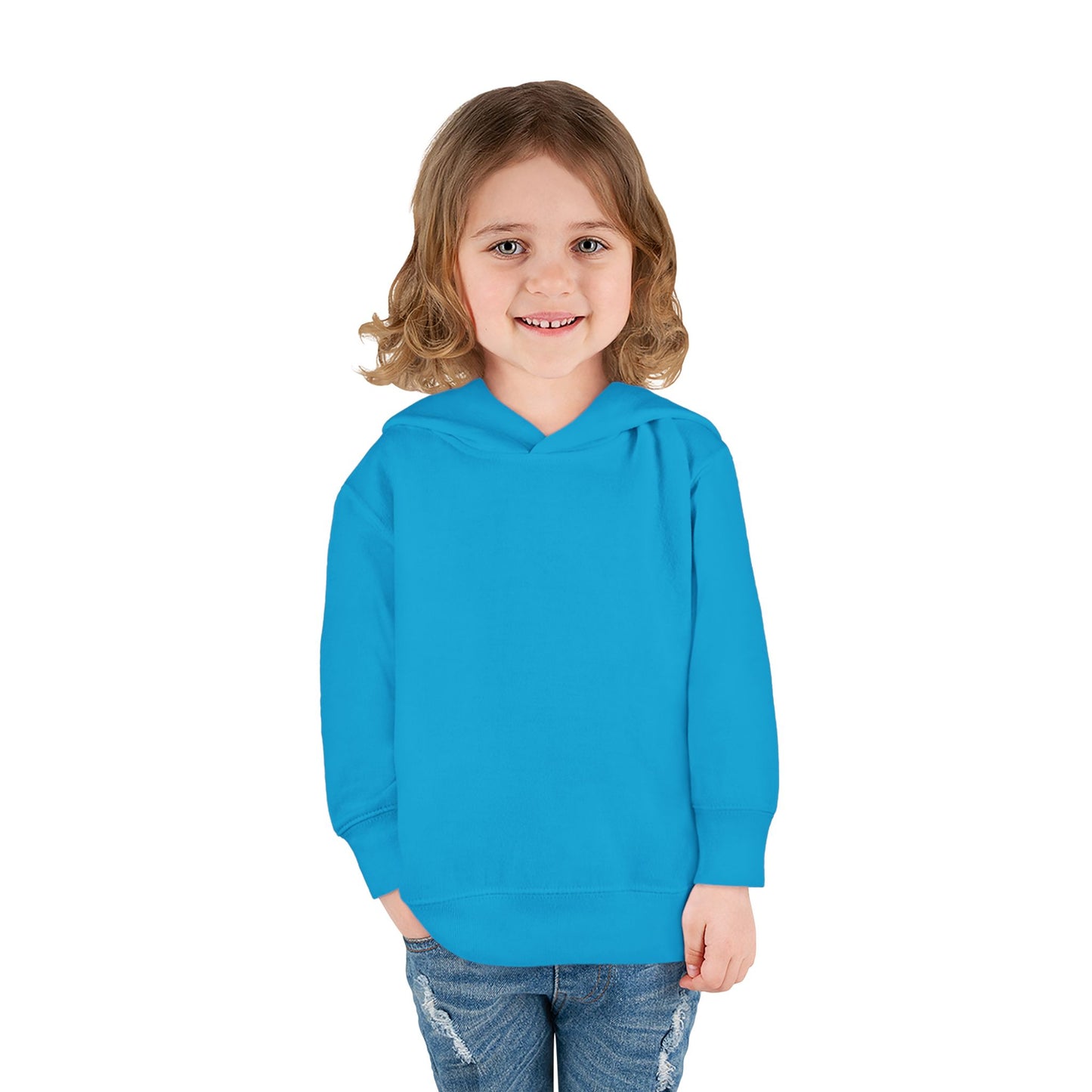 Toddler Fleece Hoodie — Cozy Plain White Pullover for Kids