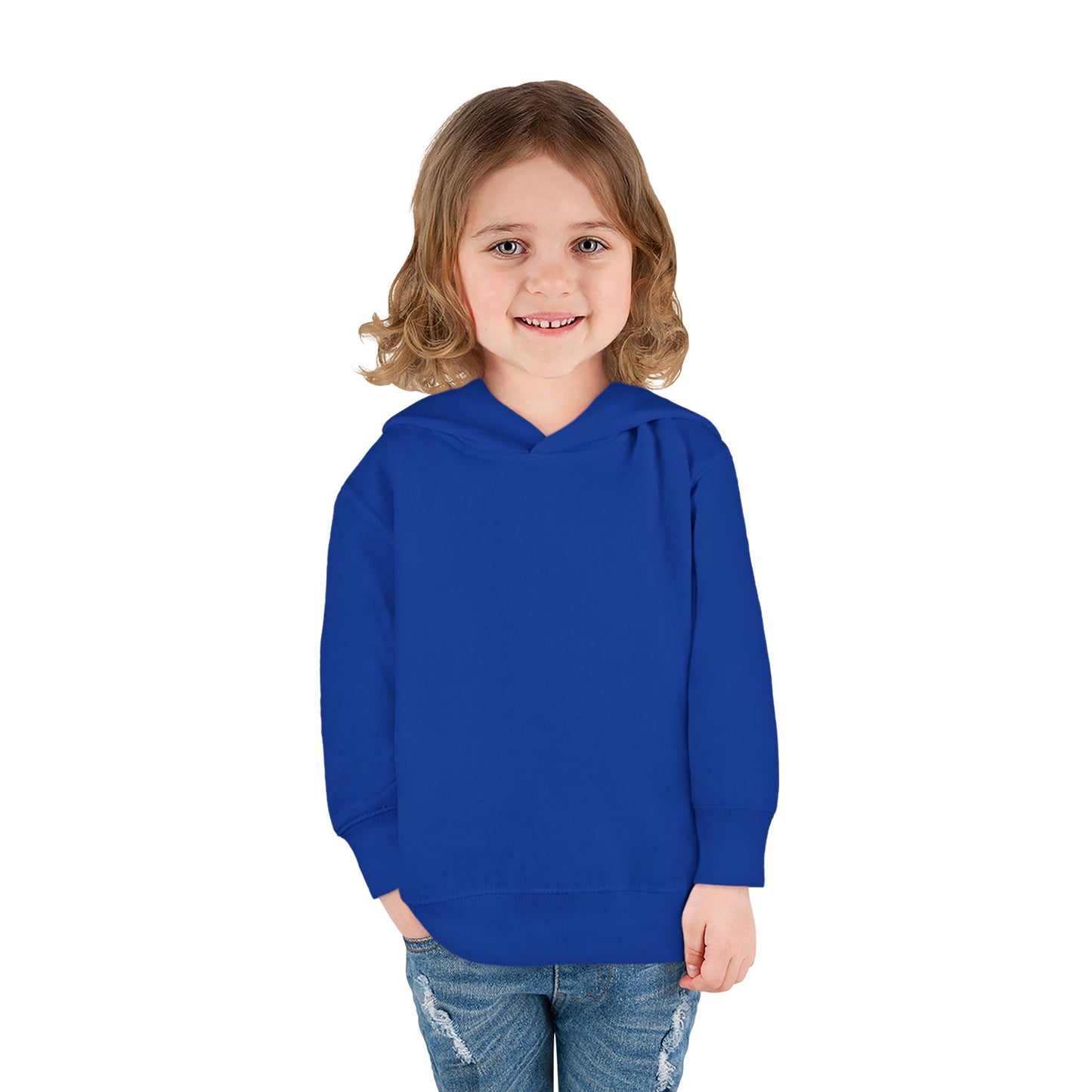Toddler Fleece Hoodie — Cozy Plain White Pullover for Kids