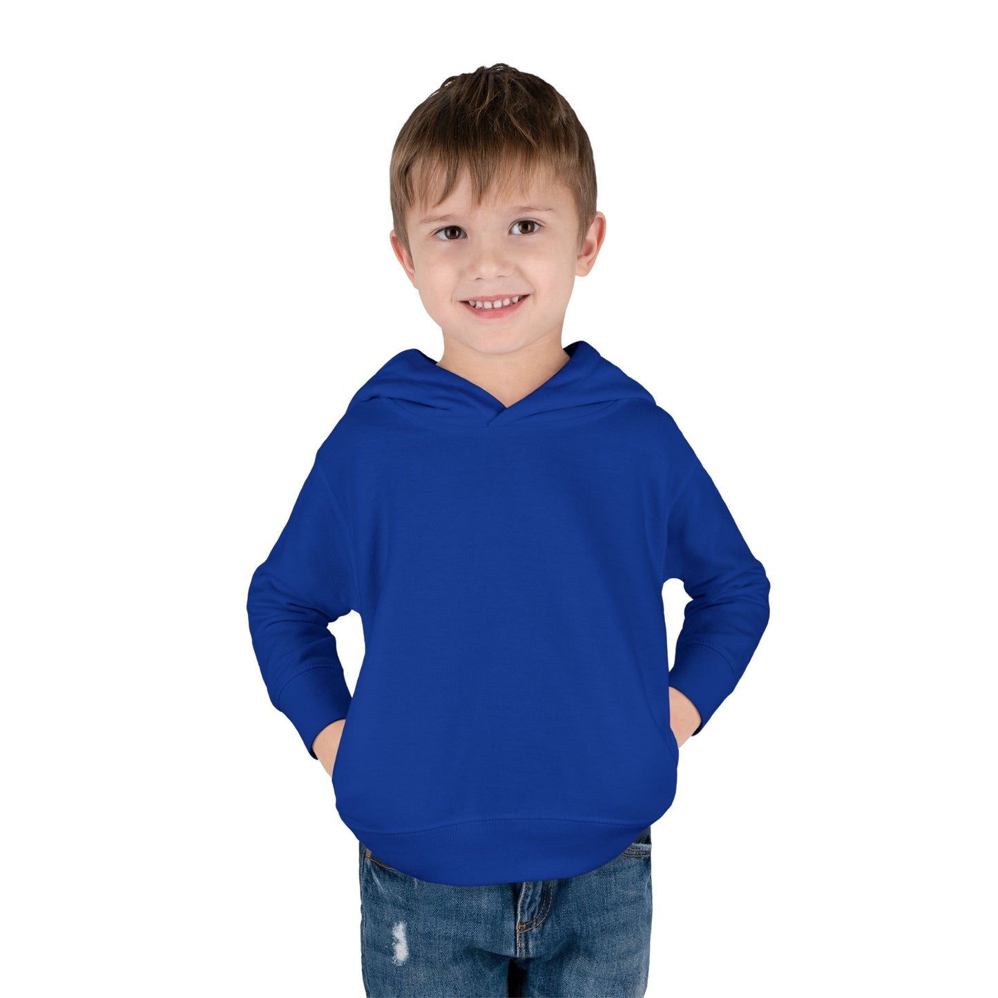 Toddler Fleece Hoodie — Cozy Plain White Pullover for Kids