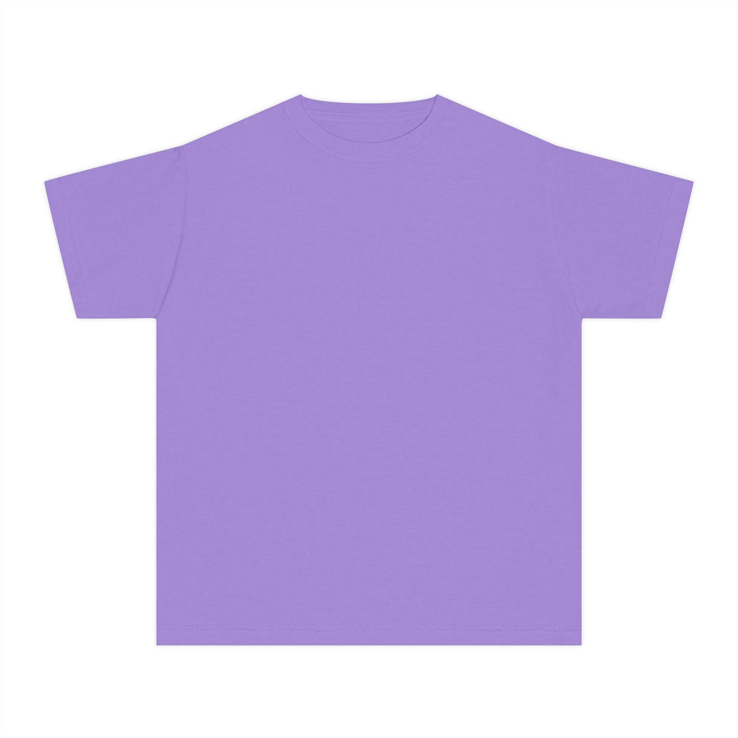 Youth T-Shirt — Pastel Yellow Minimal Tee (Small Back Logo)