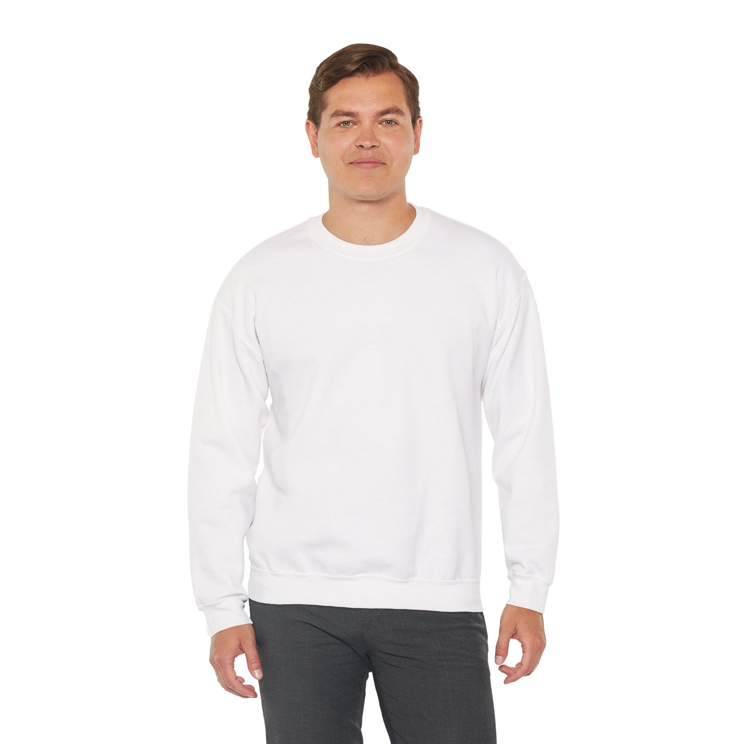 Classic White Crewneck Sweatshirt