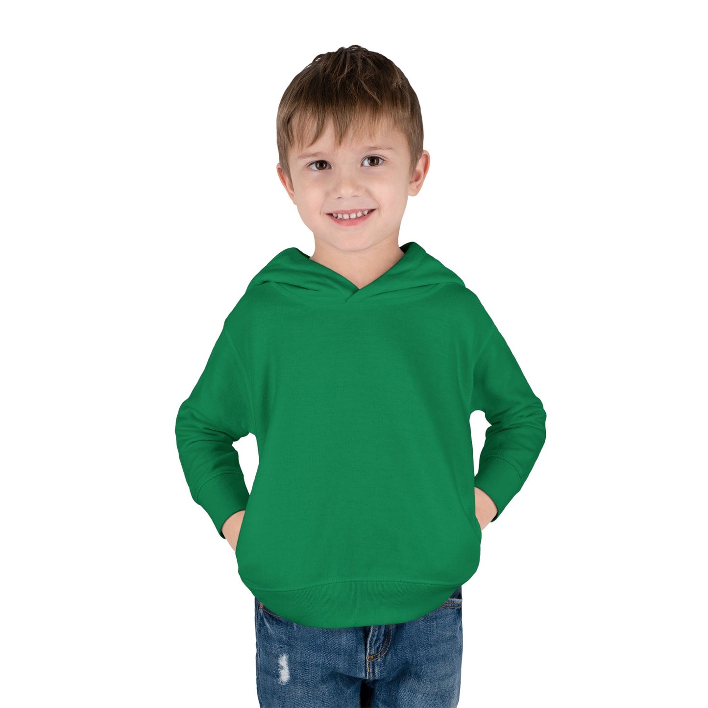 Toddler Fleece Hoodie — Cozy Plain White Pullover for Kids