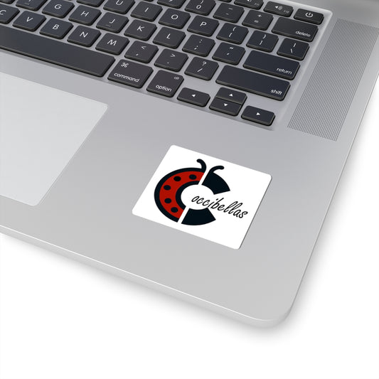 Kiss-Cut Sticker — Cute Ladybug 'Coccibellas' Logo Sticker