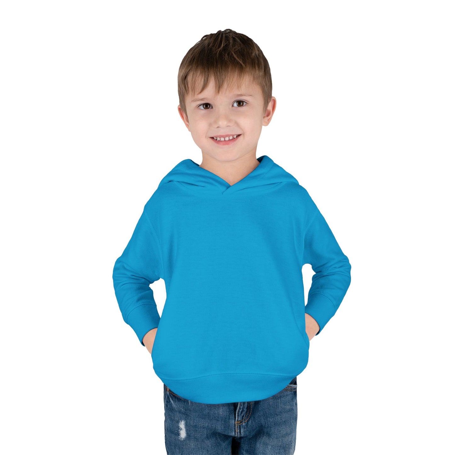 Toddler Fleece Hoodie — Cozy Plain White Pullover for Kids