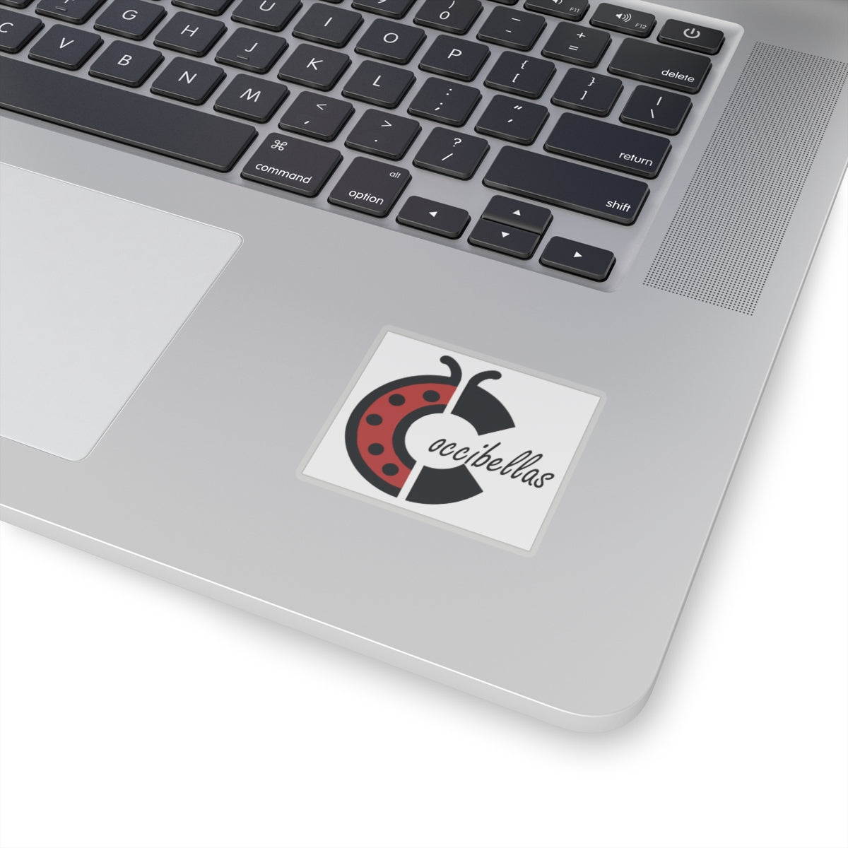 Kiss-Cut Sticker — Cute Ladybug 'Coccibellas' Logo Sticker