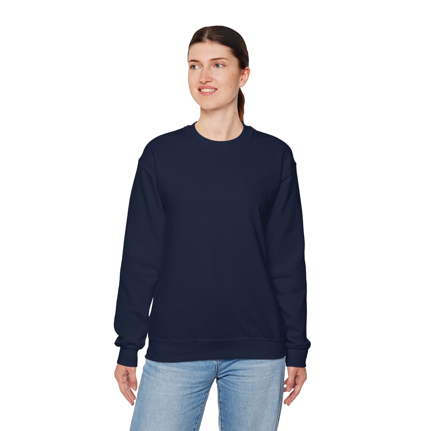 Classic White Crewneck Sweatshirt
