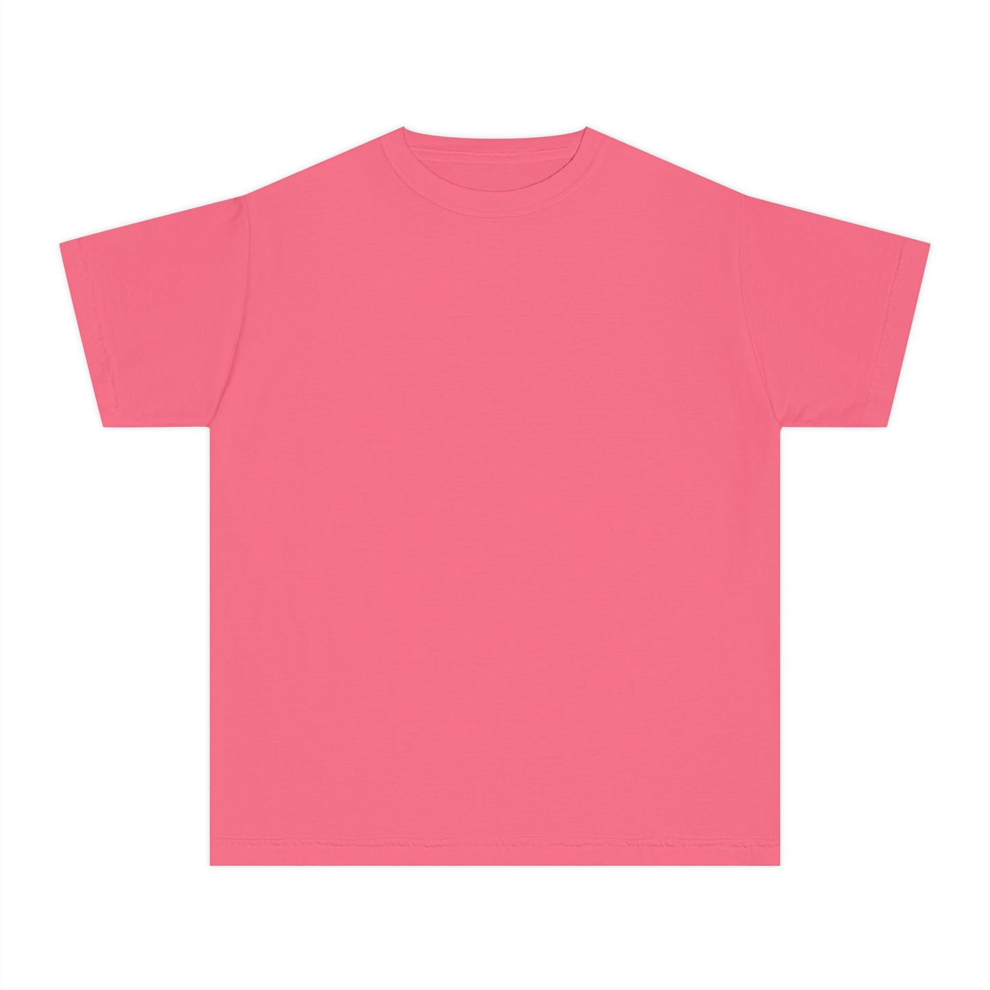 Youth T-Shirt — Pastel Yellow Minimal Tee (Small Back Logo)