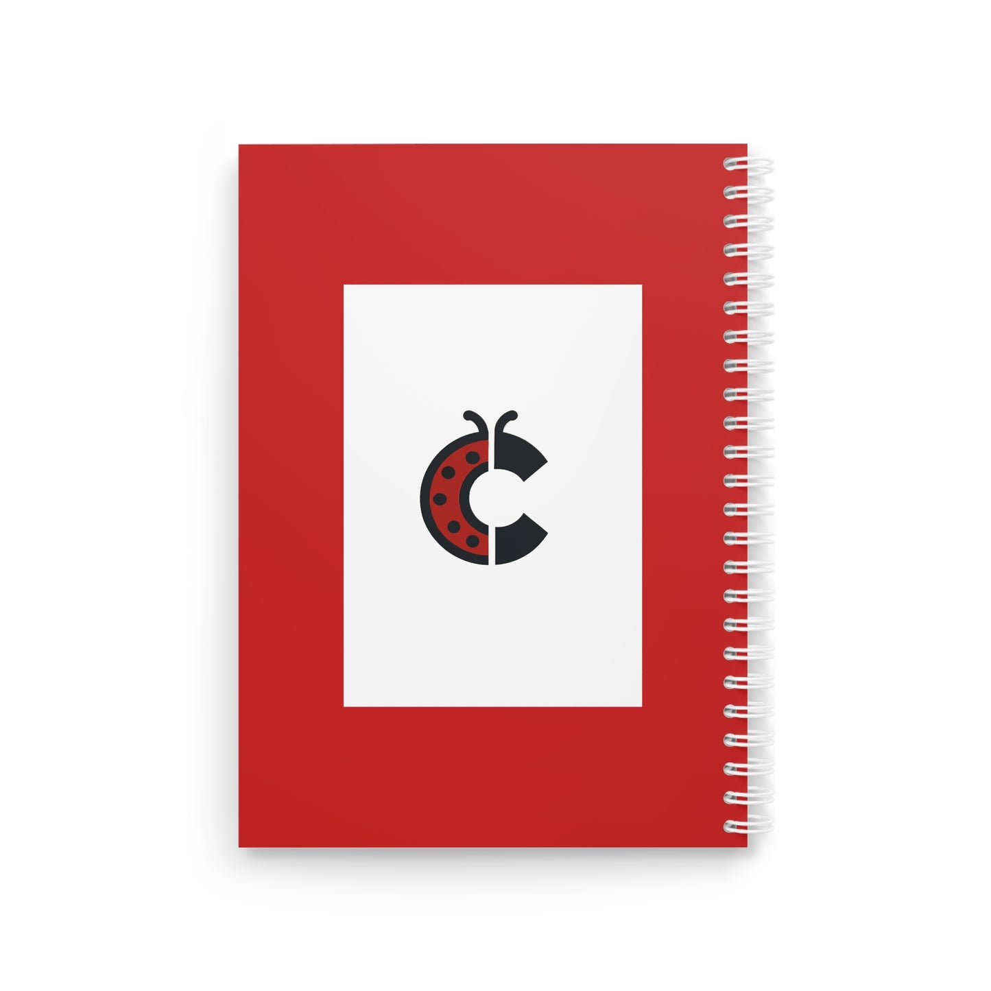 Ladybug Logo Spiral Notebook — Red Occibellas Journal