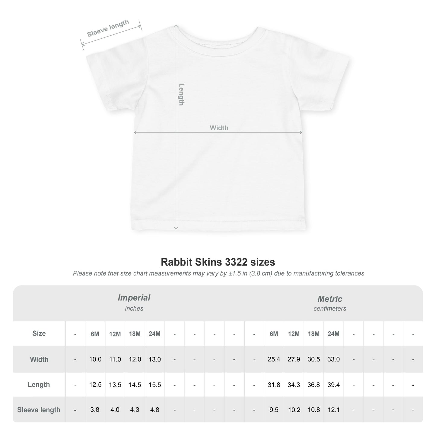 Infant Jersey Tee — Soft Baby T‑Shirt (Plain White)