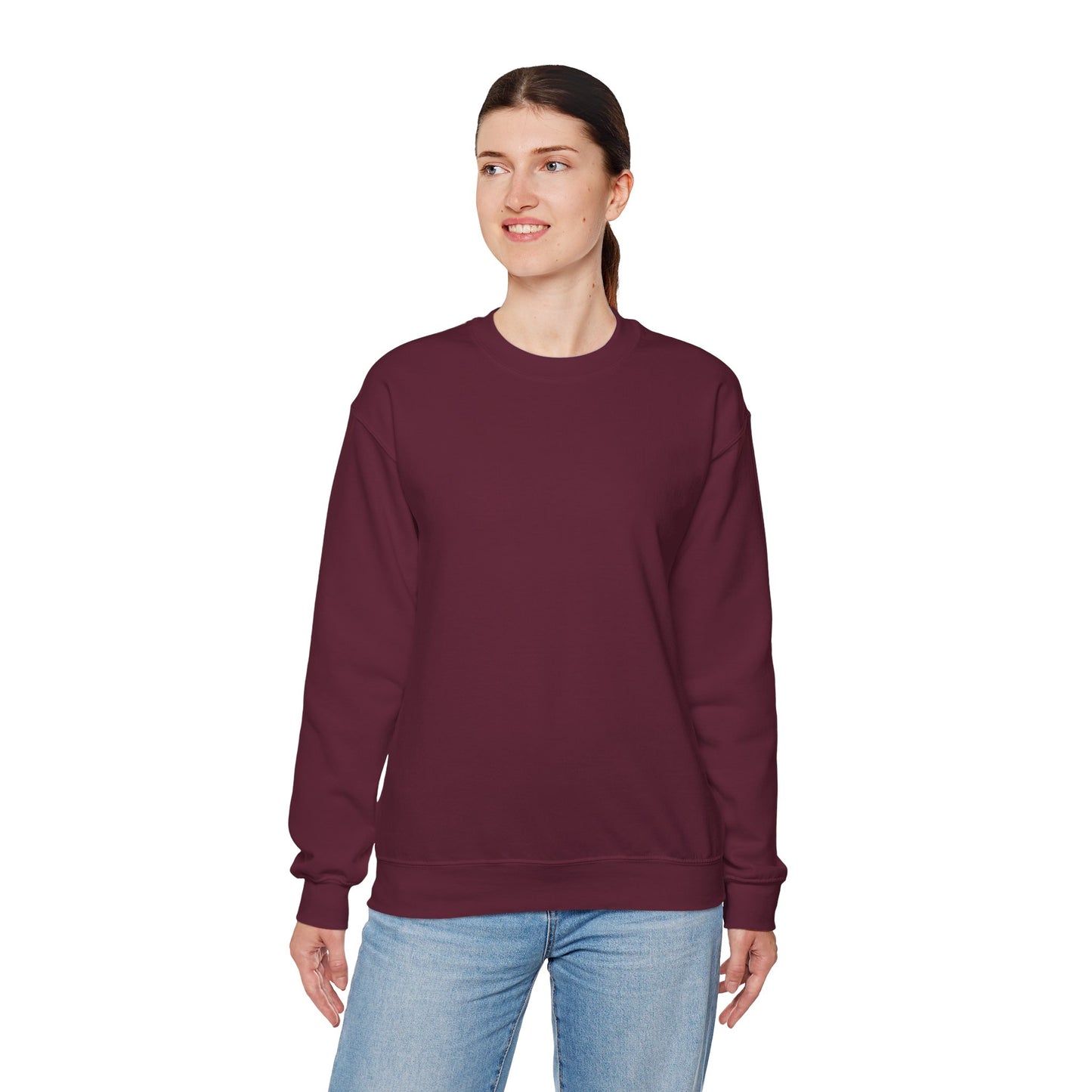 Classic White Crewneck Sweatshirt