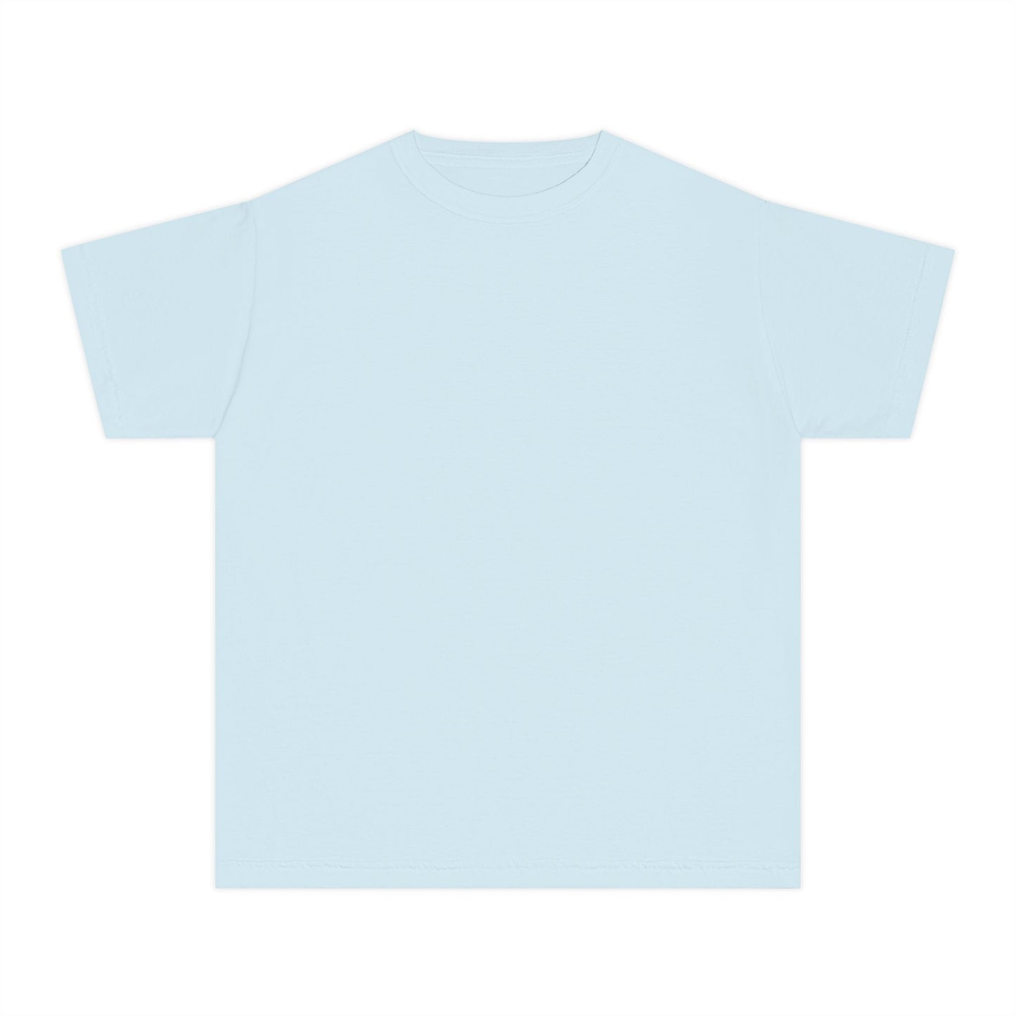 Youth T-Shirt — Pastel Yellow Minimal Tee (Small Back Logo)